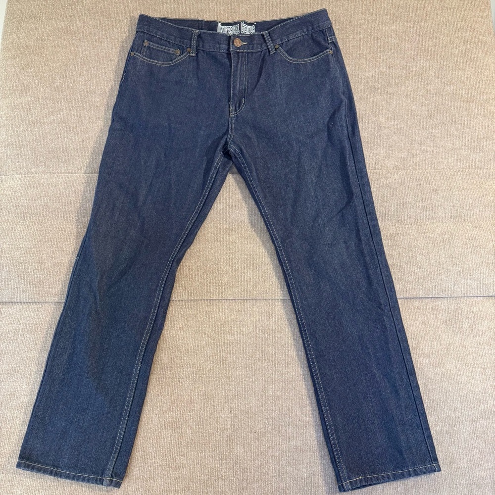 Universal Genius Mens Jeans Size 38 x 32 Baggy Y2K Skater Street Wear Denim